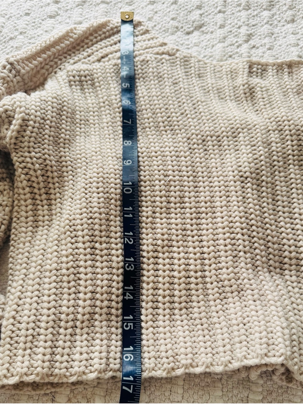 Princess Polly Artha Soft Chunky Knit Cream Button-Front Cardigan Sweater - Picture 12 of 14